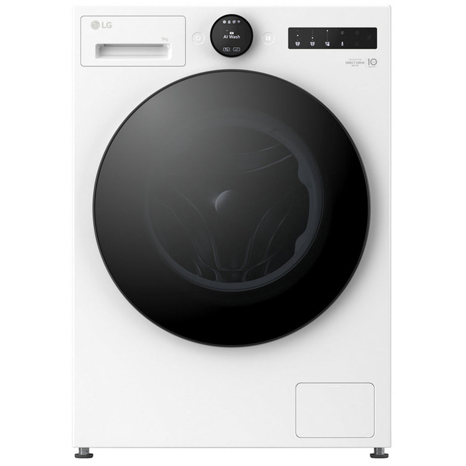LG F4X7009TWB 9kg 1400 Spin AI Direct Drive Freestanding Washing Machine White