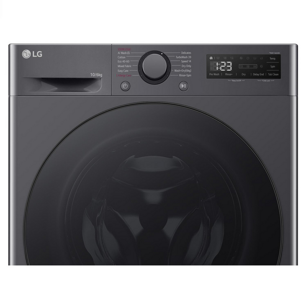 LG FWY706GBTN1 10+6 kg 1400 Spin Freestanding Washer Dryer Slate Grey