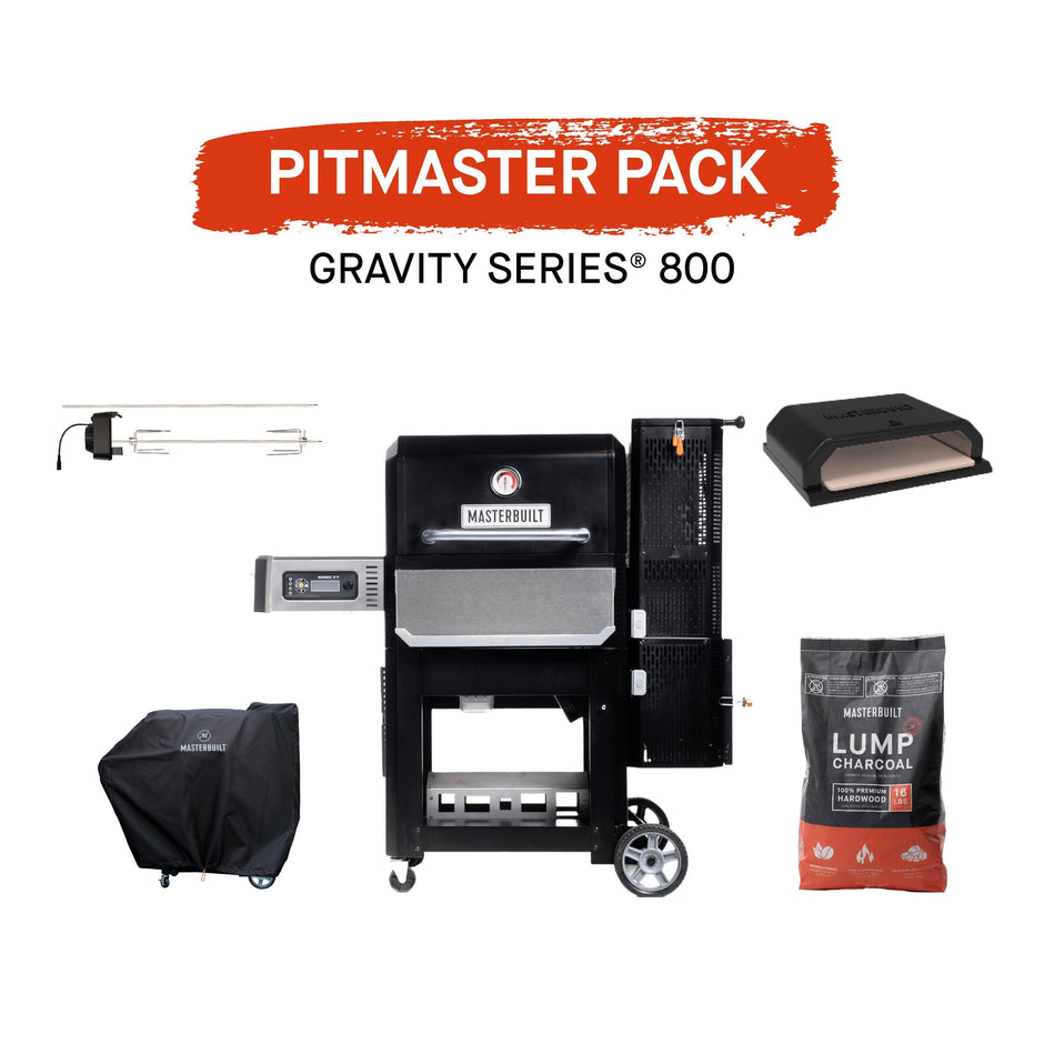 Masterbuilt 800 GravityFed BBQ with Pitmaster Pack