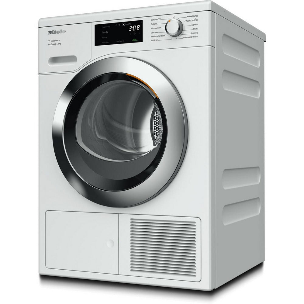 Miele TEH785 WP 9kg EcoSpeed Heat Pump Tumble Dryer White