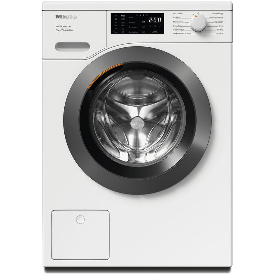 Miele WEB365 WCS PowerWash 8kg 1400 Spin Freestanding Washing Machine Lotus White