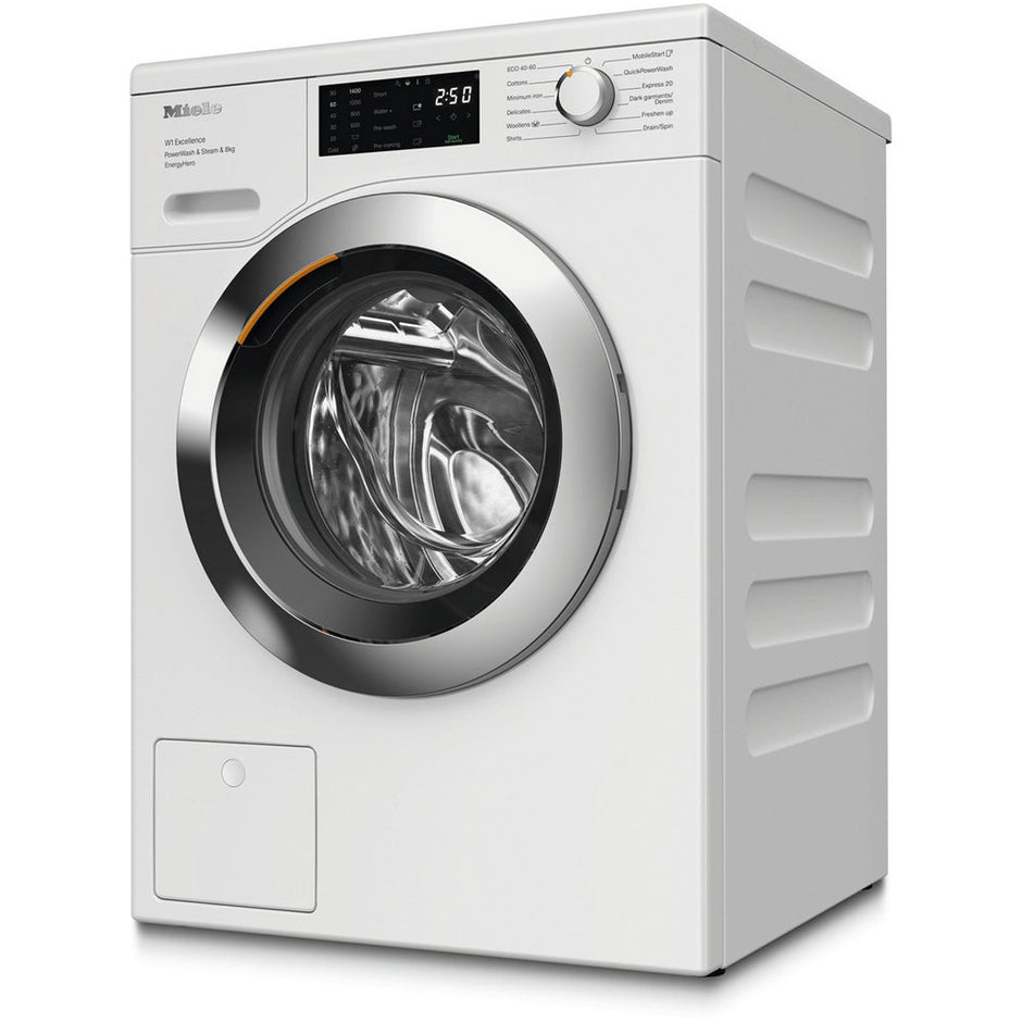 Miele WEE385 WCS 8kg 1400 Spin Power Wash & Steam Washing Machine Lotus White