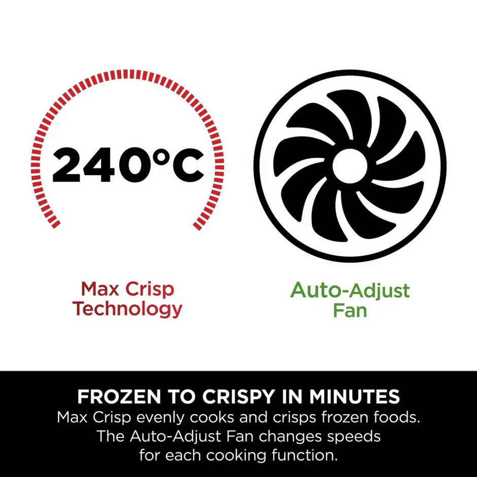 Ninja 6 in 1 Dual Zone Air Fryer 7.6L DZ300UK - Gun Metal Grey