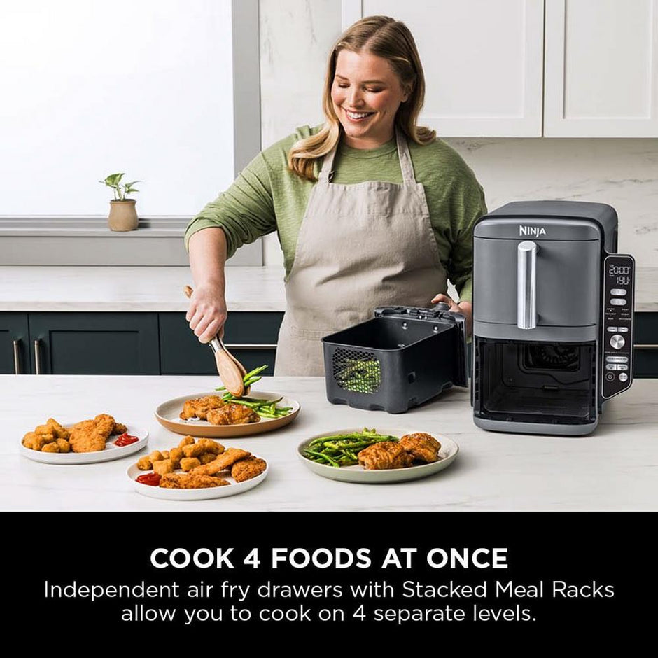 Ninja Double Stack XL 2-Drawer 9.5L Air Fryer Grey SL400UK