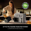 Ninja MAX 6 in 1 Dual Zone Air Fryer DZ400UK 9.5L - Gunmetal Grey