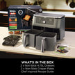 Ninja MAX 6 in 1 Dual Zone Air Fryer DZ400UK 9.5L Gunmetal Grey - Clearance