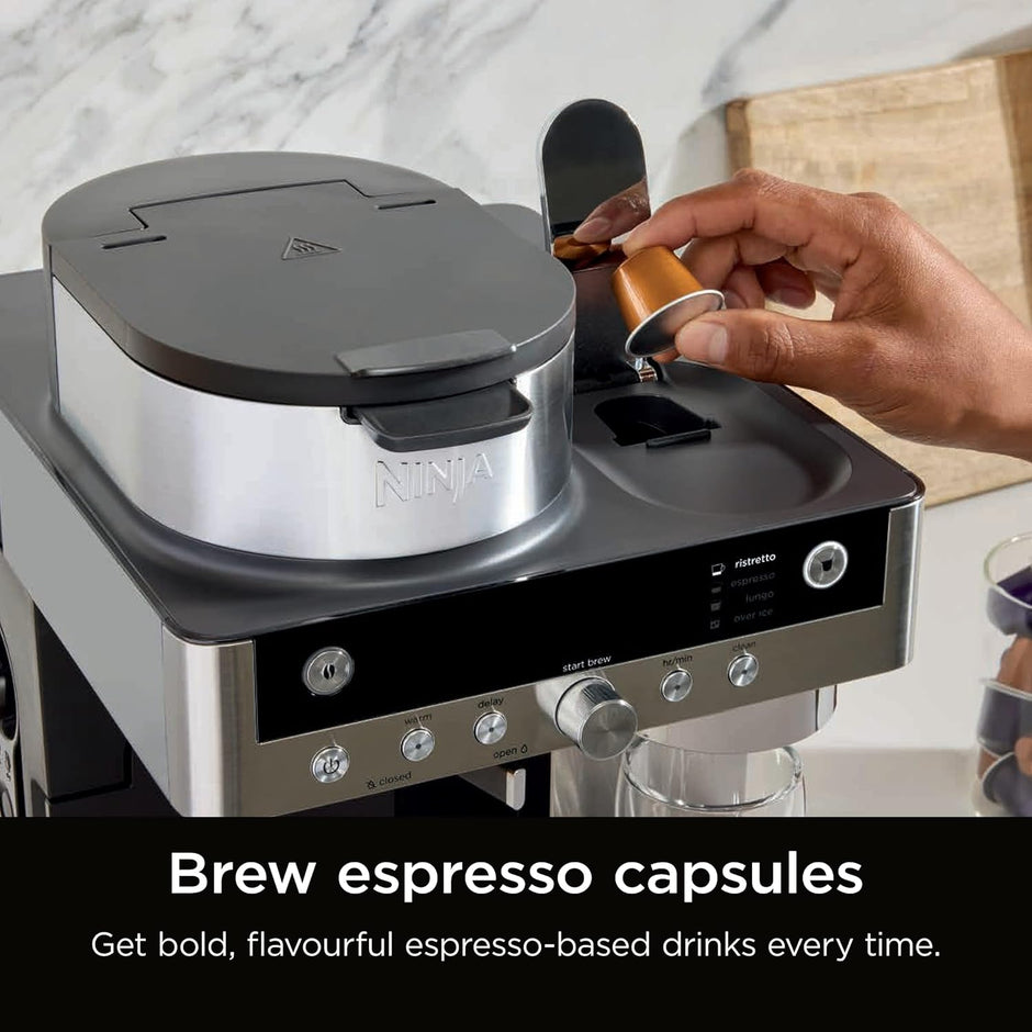 Ninja Prestige Dualbrew System CFN802UK Pod and Filter Coffee Machine - Black