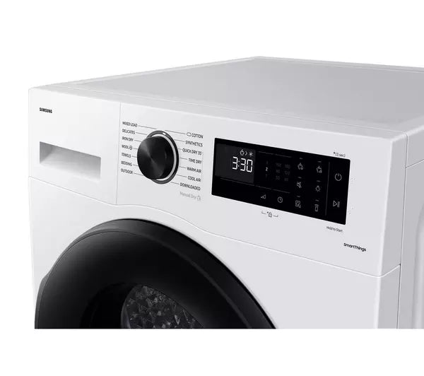 Samsung Series 5 DV90CGC0A0AEEU with OptimalDry 9 kg Heat Pump Tumble Dryer White