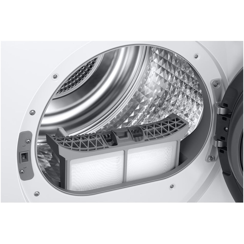 Samsung Series 6 DV90T6240LES1 9kg AI Energy Heat Pump Tumble Dryer White