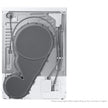 Samsung Series 6 DV90T6240LES1 9kg AI Energy Heat Pump Tumble Dryer White
