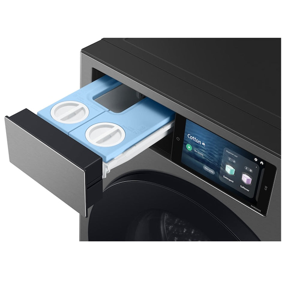 Samsung Series 9 WF90F09C4SU1 Bespoke AI Home 9kg 1400 Spin Smart Washing Machine Dark Steel