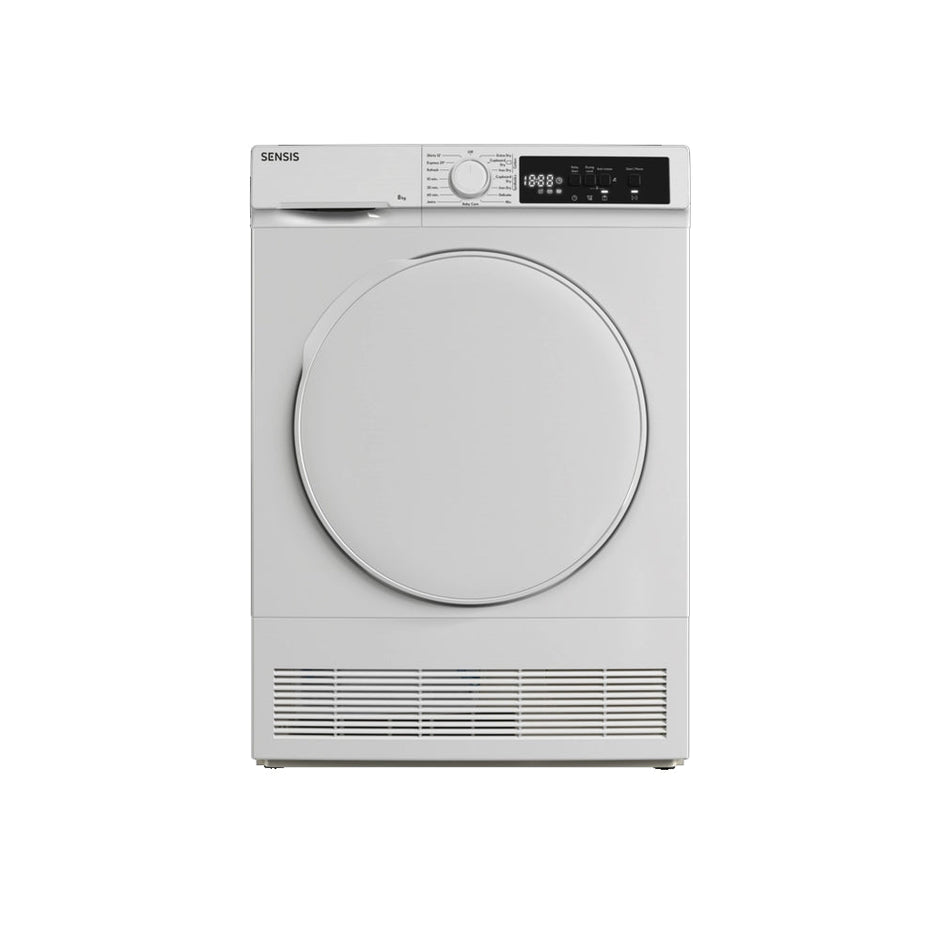Sensis TDCF018BW 8kg Freestanding Condenser Tumble Dryer White - B Rated