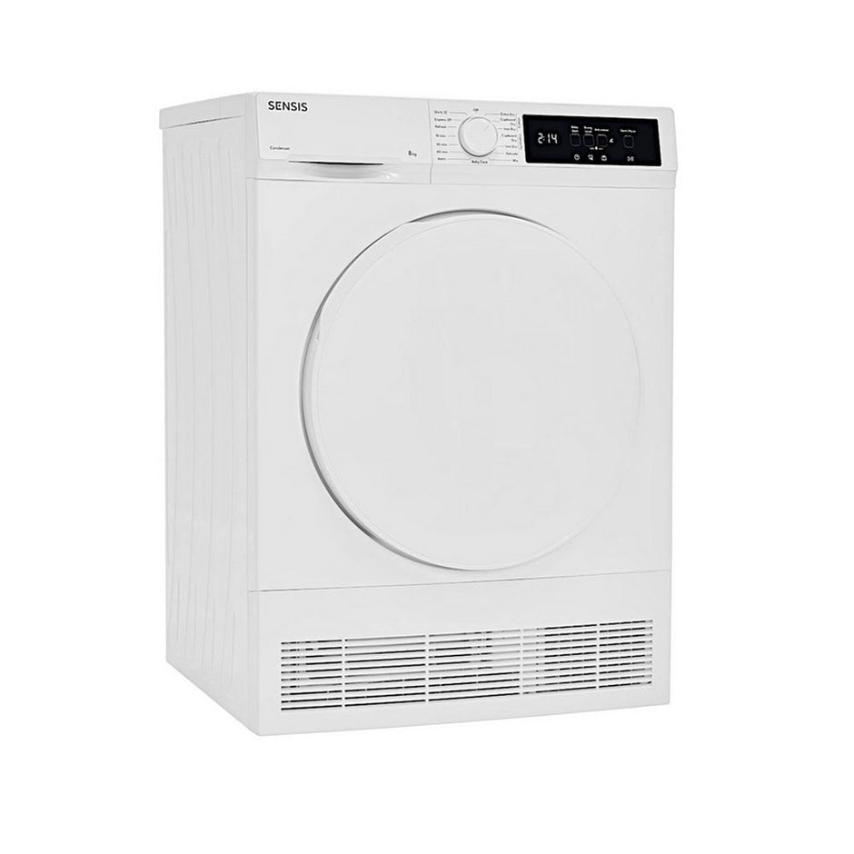 Sensis TDCF018BW 8kg Freestanding Condenser Tumble Dryer White - B Rated