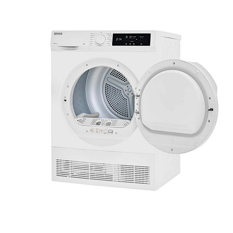 Sensis TDCF018BW 8kg Freestanding Condenser Tumble Dryer White - B Rated