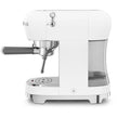 Smeg ECF02WHUK 50s Retro Style Espresso Coffee Machine with Steam Wand White