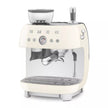 Smeg EGF03CRUK Retro Espresso Coffee Machine with Grinder in Cream
