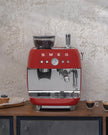 Smeg EGF03RDUK Retro Espresso Coffee Machine with Grinder in Red